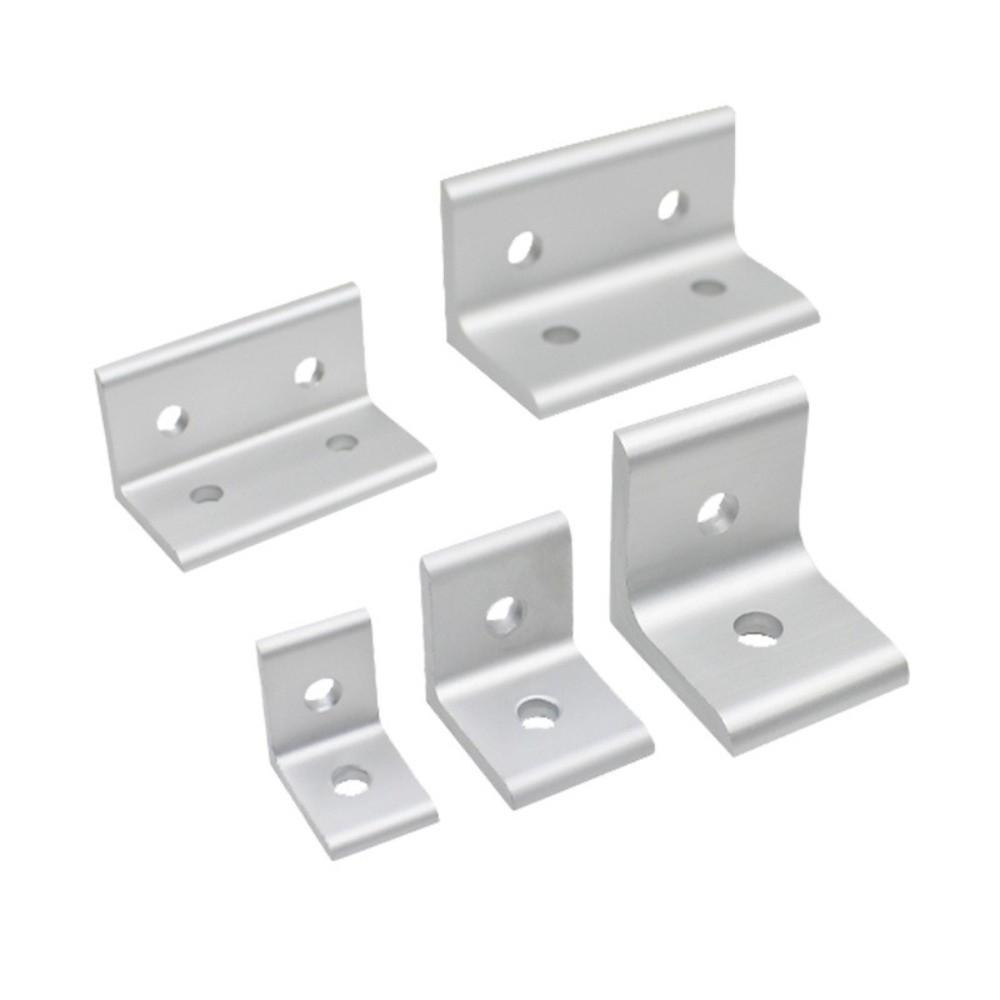 Flat Shape Aluminum Angle Bracket Solid Body Right Angle Bracket For Workbench Build