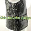Binding Vest Leather Vest Men's Motorcycle Shoulder Four Season Cycling Clip Classic Embroidered Badge 11 Pieces of Elastic Bands Are Tied.