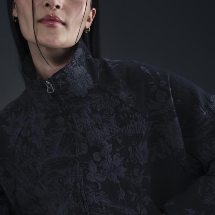 Nike Sportswear SS25 Collection Fashion Versatile Soft Jacket Women Jackets Black HF9581-010