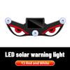 Occhi di Diavolo LED per Parabrezza Segnale Lampeggiante di Avvertimento Solare Indicatore Luci d'Ambiente LED per Auto con Ventosa per Finestrino Auto SUV