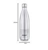 Echo Delux Hot & Cold ISI Certified Flask | 750 ml Stainless Steel Water Bottle - Silver
