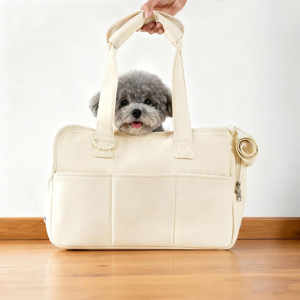 Trasportino Traspirante per Cani Piccoli e Gatti: Zaino Crossbody Leggero e Portatile per Uso Esterno