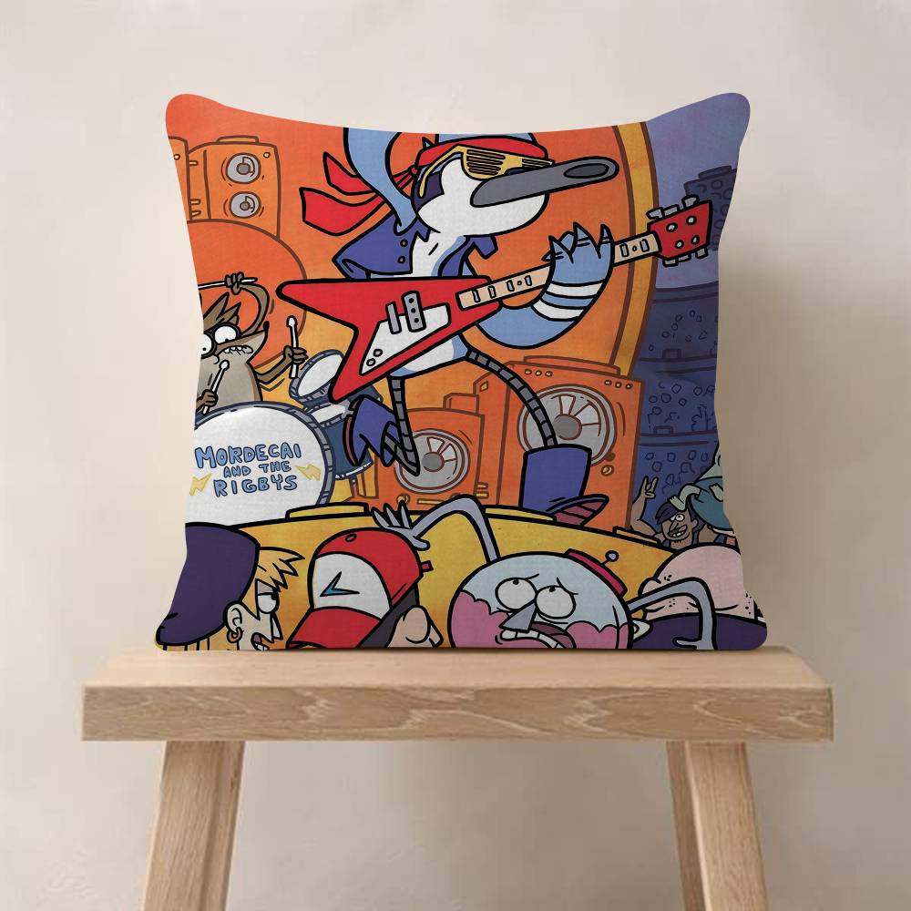 pc Regular Show Pillow Anime Pillow Sofa Bed Head Pillow Cover Cushion Cover Fashion