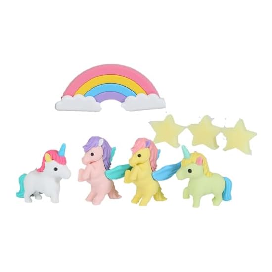 Blister Pack Eraser Unicorn & Pegasus