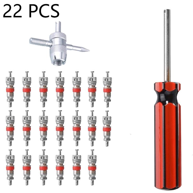 1 Set Bil Däckventil Kärna Borttagningsverktyg Insats Borttagningsverktyg För Bil Cykel Motorcykel Hjul Ventil Kärna Nyckel Skruvmejsel