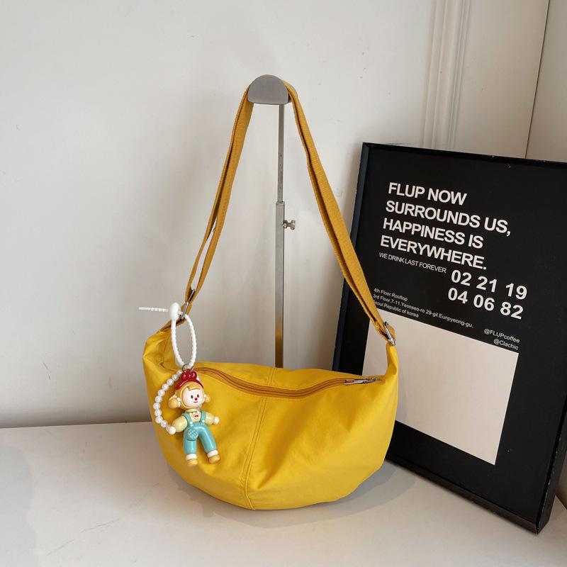 Chic Lightweight Candy Color Dumpling Bag for Women - 2025 Summer Versatile Japanese Style Crossbody