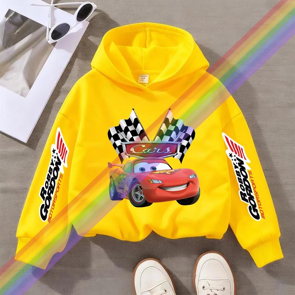 Children Hoodie Long Sleeve Car Print Spring Autumn Kid Boy Clothes Fashion Pullover