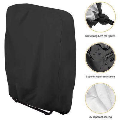 Outdoor Folding Chair Oxford Cloth Cover Waterproof Patio Furniture Dust Cover, 97x34x110cm