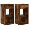 VidaXL Tables de chevet avec tiroir 2 pcs chêne fumé 35x34x66,5 cm, table d'appoint, armoire de lit, table d'appoint pour la 858722