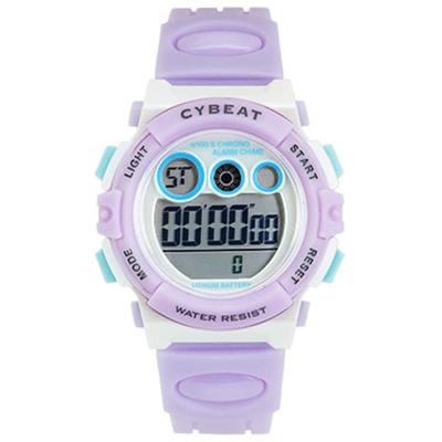 J-AXIS Unisex ACY17-PU (Sun Flame) Round Watch Purple Digital