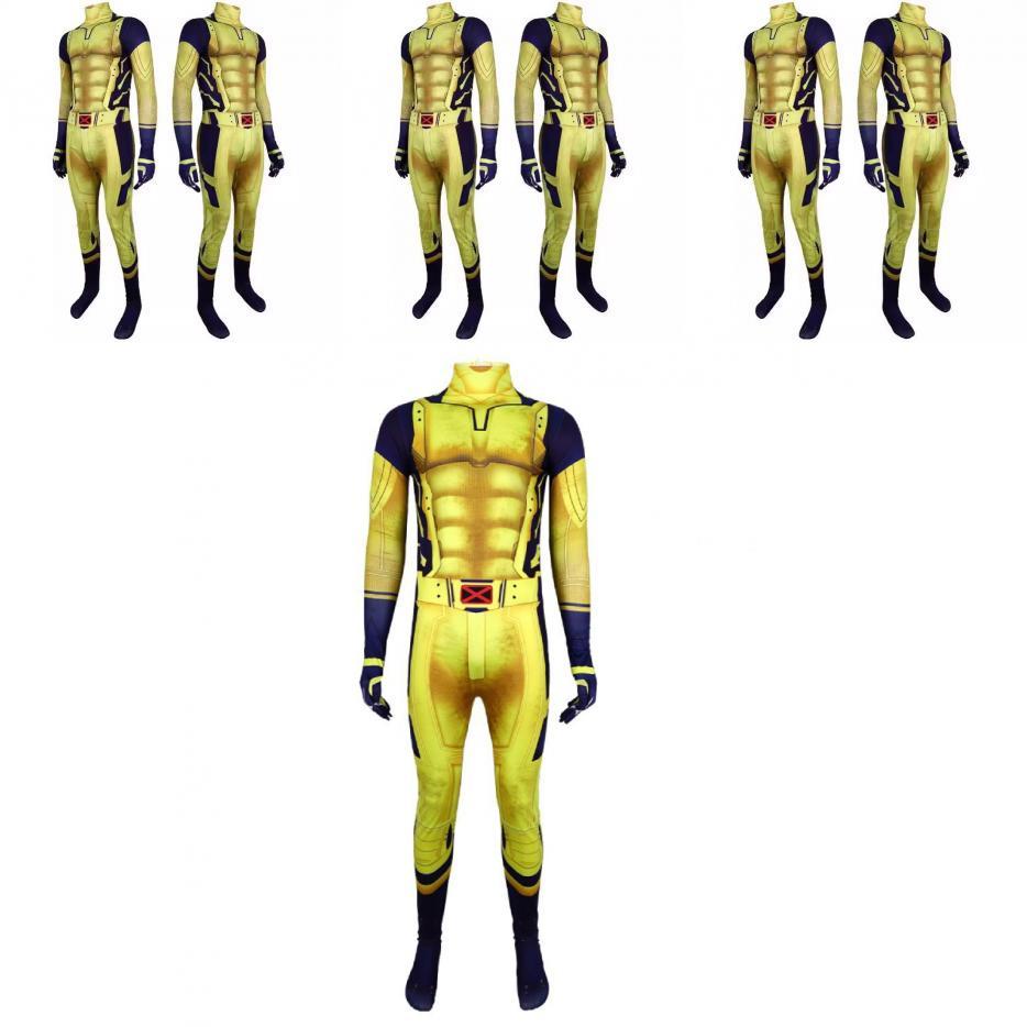 Wolverine Kinder Halloween Kostüm Mit Lycra Stoff Und Superhelden Thema