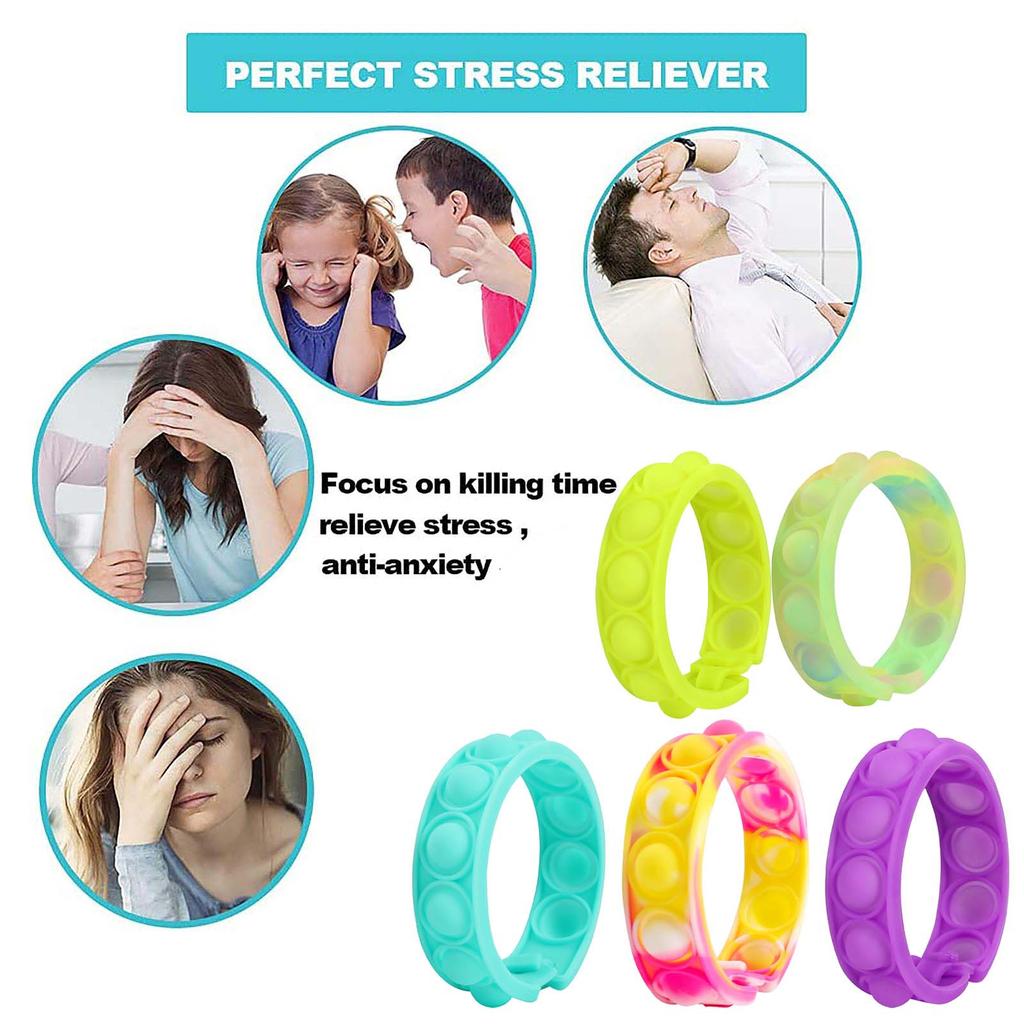 Guffo Toys, Stress Reliever Sensorisk silikon Squ-eeze Toys With Dimple