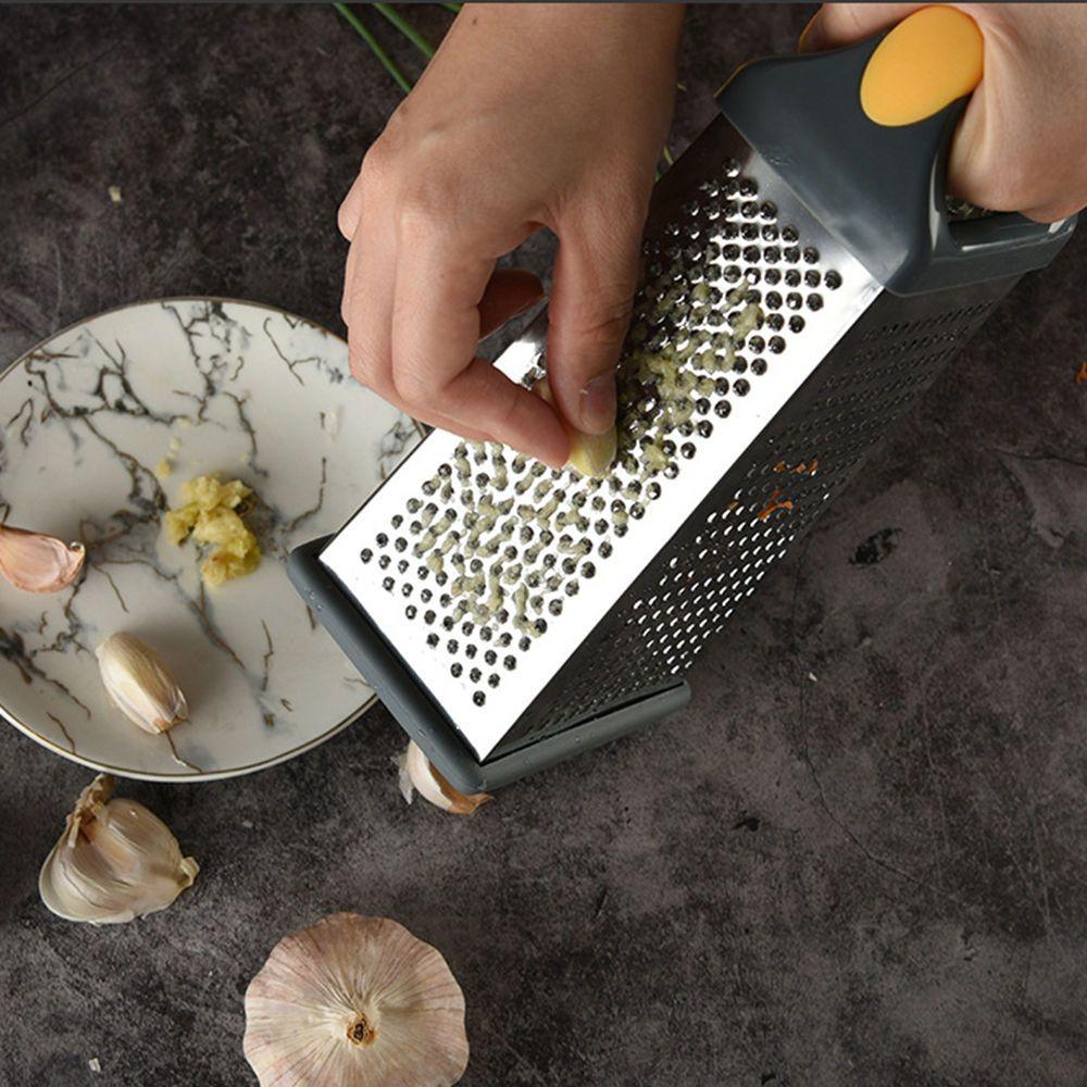 Cheese Cutter 4-Sided Stainless Steel Vegetable Cutters Grip Box Grater Food Shredder Kitchen Tools
