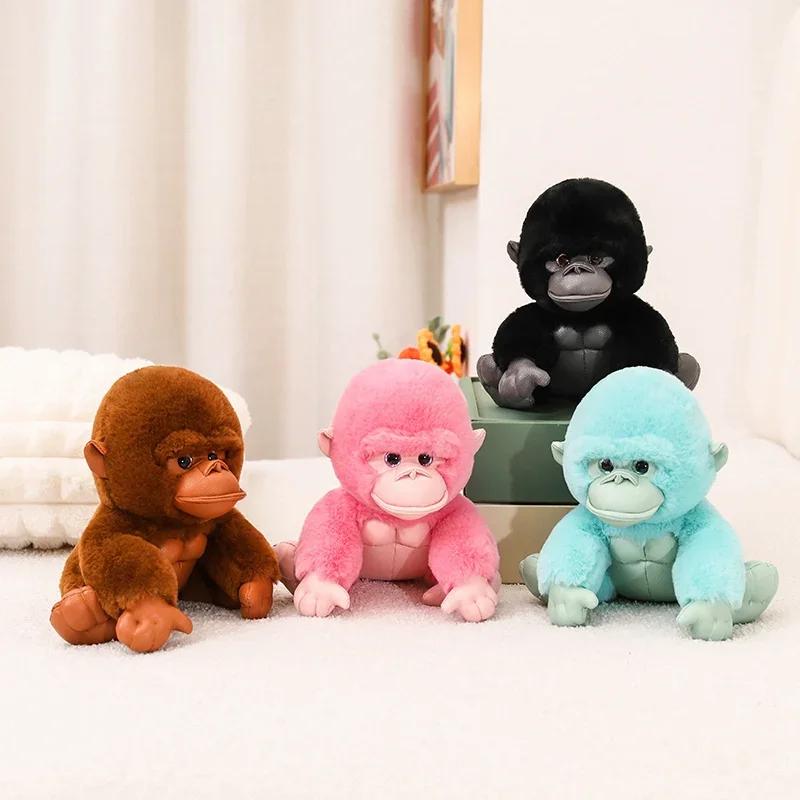 20/30CM Simpatico Piccolo Pupazzo di Gorilla Morbido Peluche Adorabile Scimmia Seduta Giocattoli Divertente Ornamento Decorativo per la Casa
