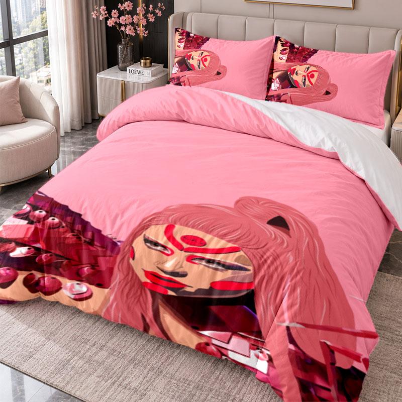 Lady Gaga 3Pcs Bedding Set Duvet Cover With Two Pillowcases For Bedroom Home Decoration