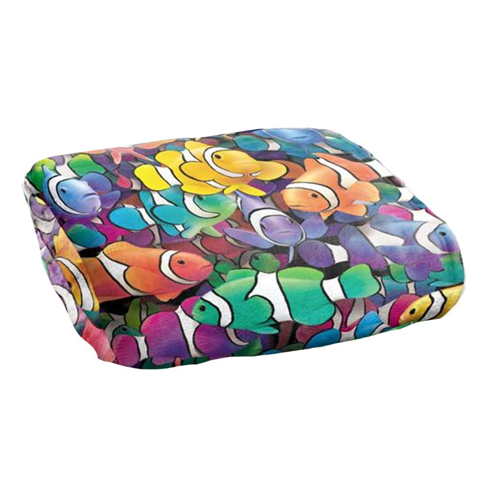 Royce McClure Clowning Around Clown Fish Silky Supersoft Blanket