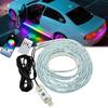 GZRUICA LED Strip Lights for Side Decorative Side Foot RGB Flowing LED Bluetooth or Remote Universal 2 Steps, Lights, Lights, Car, USB-Powered, Strip,