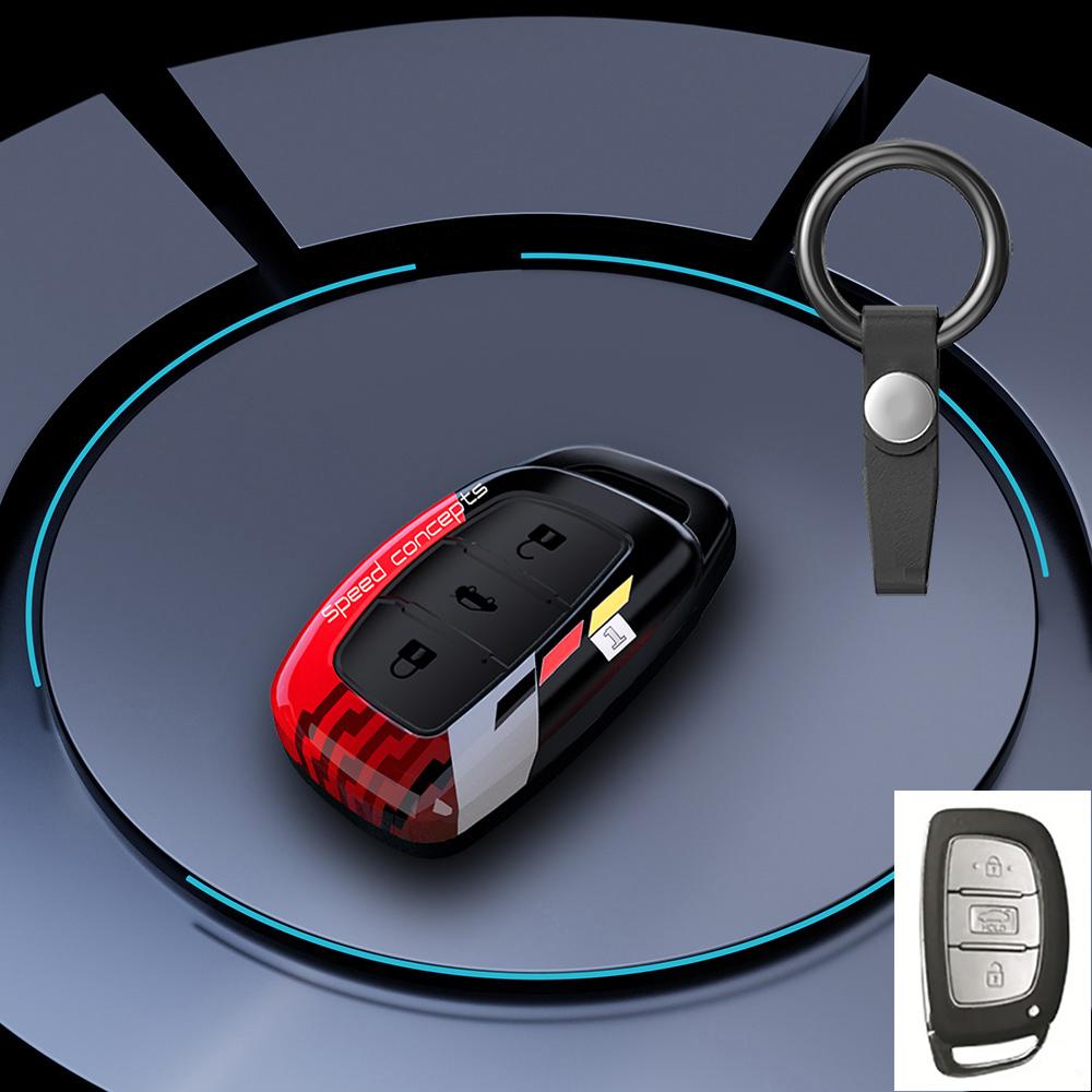 Graffiti Auto Key Fob Cover Case Fit For Hyundai Hb20 Creta Ix25 Ix35 I45 Ix45 I10 I30 Santa Tucson Fe Solaris Accent I40 I20 Verna Elant
