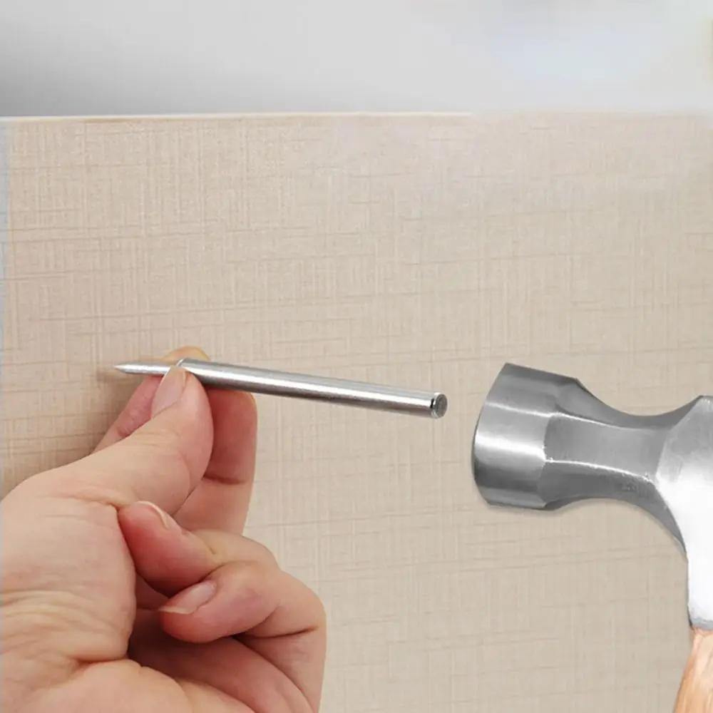 50/100Pcs Double Head Nails Seamless Nails Without Marks Rust-Proof Nails Wood No Trace Fixator