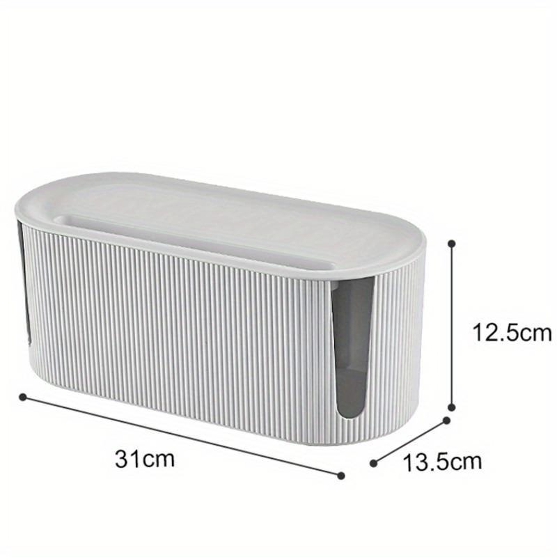 Large Plug Board Storage Box Save Space Cable Wire Organizer Dustproof Plastic Plug Board Storage Box for Wire WiFi