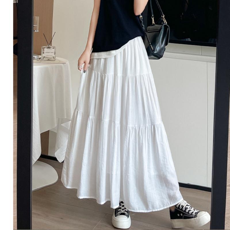 

Черная юбка для женщин Весна и Осень Новая с высокой талией А-силуэт Приталенная Миди Длина Маленькая Сказочная Юбка-торт XL