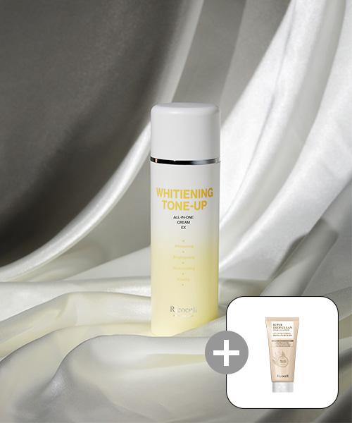 Ricocell Perfect Men Whitening Tone-Up All-in-One Cream EX 2pcs + Ricocell Centella & Mugwort Super Deep Clean Foam Cleanser 120ml 1pc NONE