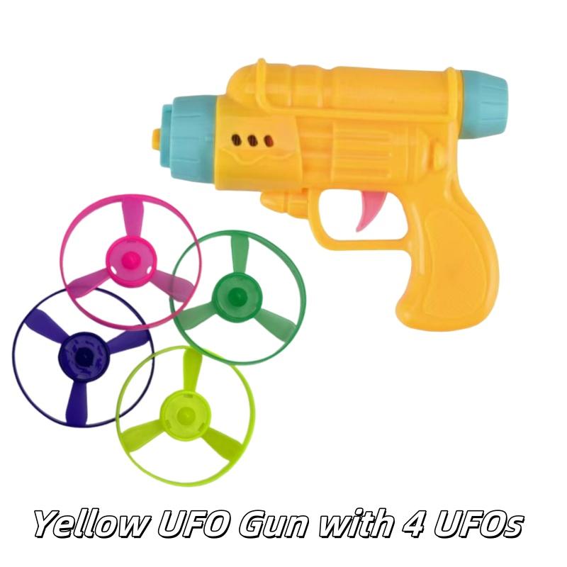 Flying Bamboo Dragonfly Flying Saucer Flying Disc Outdoor Toy Colorful Flying Propellers Toy Set Gift Toys for Kids and Cats 6