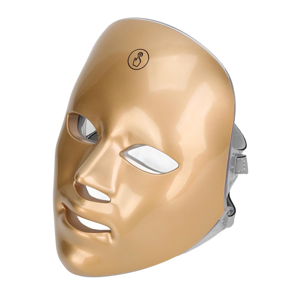 LED Facial Care Light Cover 7 Colors Lighting 90 Light Chips Skin Photon Face Rejuvenation Machine Golden