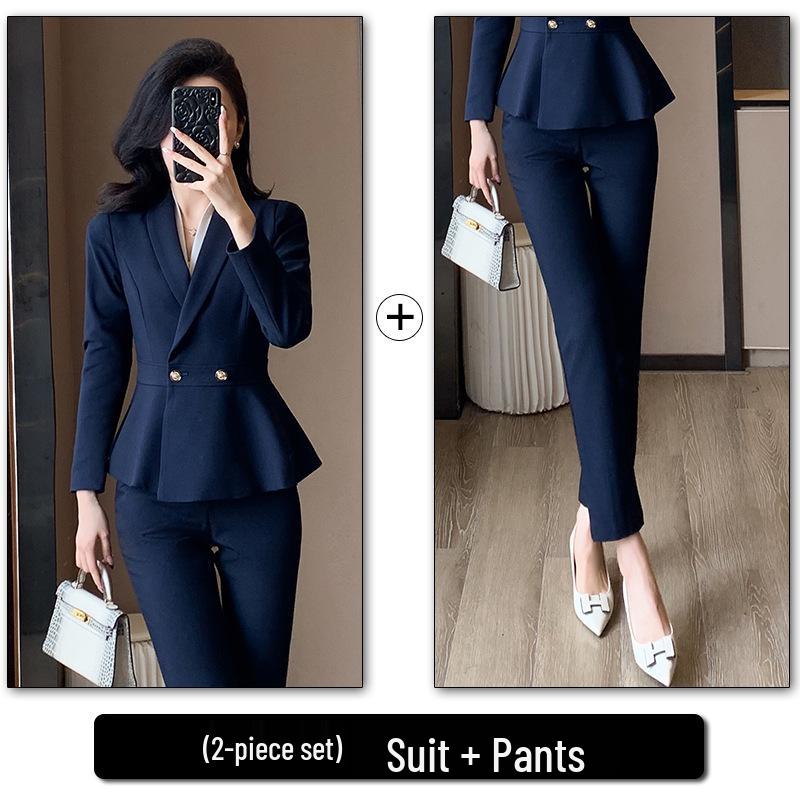 Women's High-End Professional Spring/Summer Suit for Office, Hotel, and Beauty Salon
