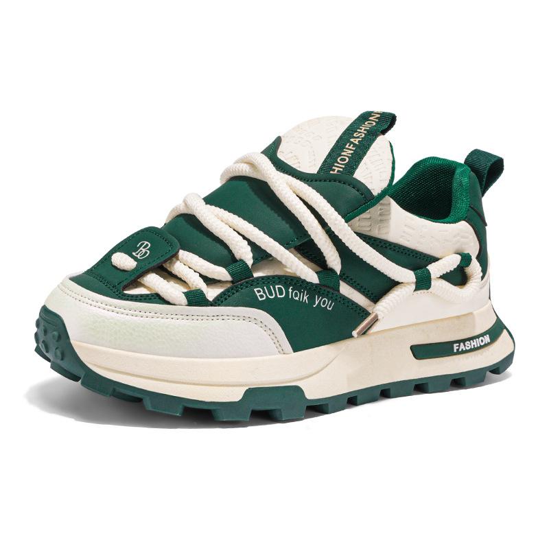 

Daddy shoes men s new spring and autumn thick-soled heightening sports and leisure shoes men s trend contrasting colors low-top trendy shoes 44