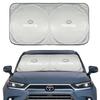 Car Emblem Car Windshield Sun Shade Visor UV Protection Shield For Toyota Corolla Yaris Aygo Prius CHR Camry Auris Avensis Land