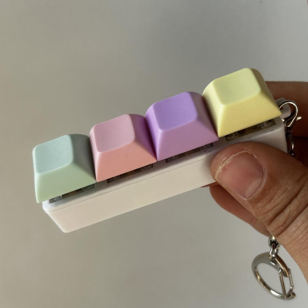 DIY Tastatur Fidget Schlüsselanhänger Tastenkappe Klicker Spielzeug Neu Finger Tastenkappe Erwachsener