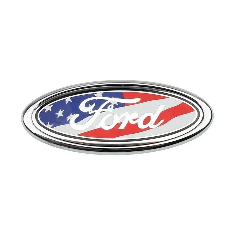 115x45mm ABS Car Rear Badge Front Hood Bonnet Emblem Accessories for Focus Fiesta Mondeo F150 Ranger Fusion Kuga