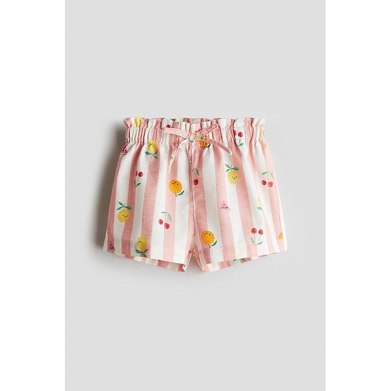

HM Children s Clothing Girl s Baby Pants 2025 Summer New Arrival Pure Cotton Soft Plaid Cute Paper Bag Shorts 1274549