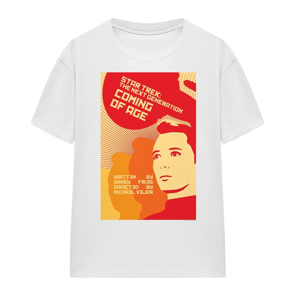 

Star Trek TNG Season 1 Episode 19 Ladies 100% Cotton T-shirt Mens Tees Top S-2XL, White S