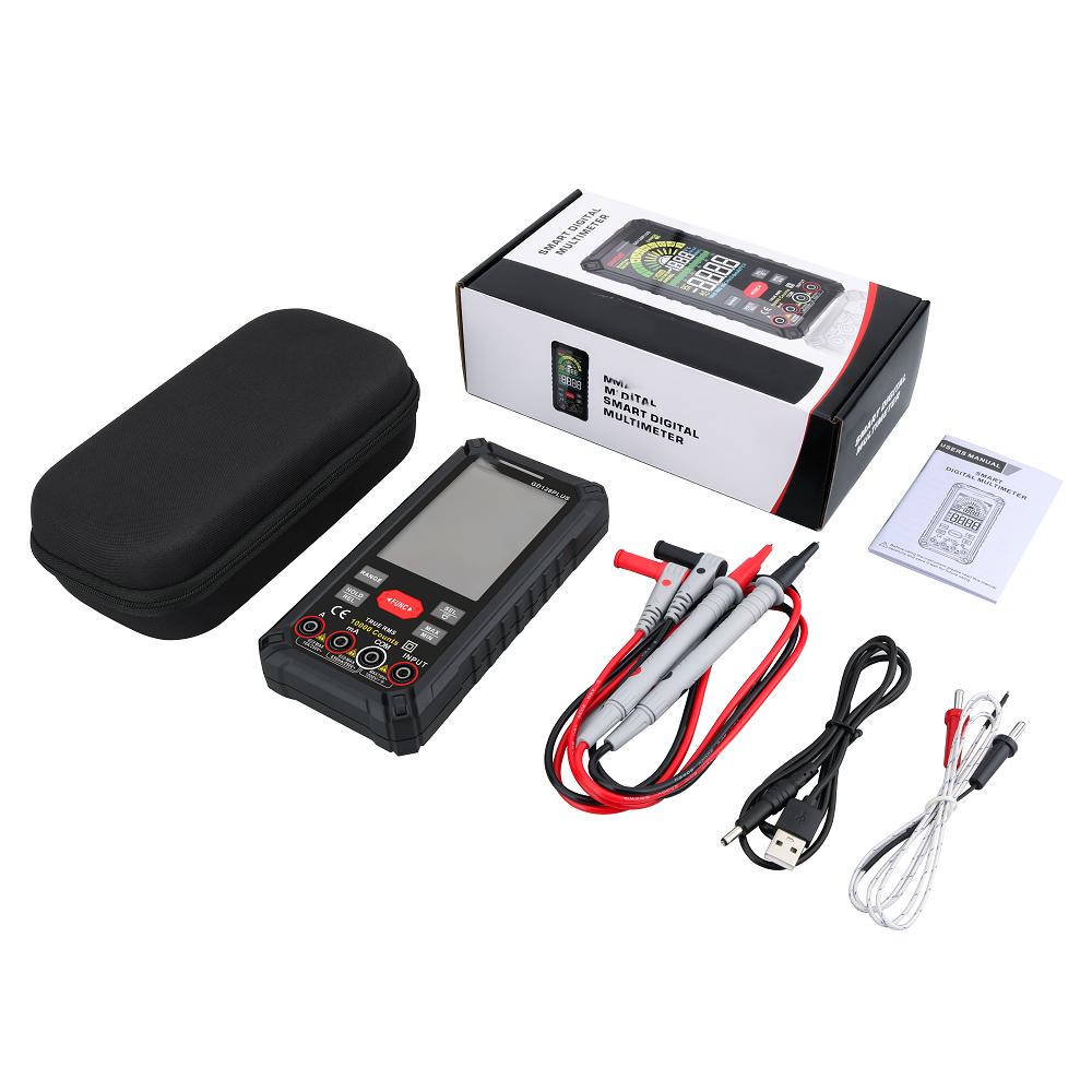 Professional Digital Multimeter True RMS Capacitance Tester Rechargeable Battery Ohm Hz AC DC 1000V 10A Multitester Meter