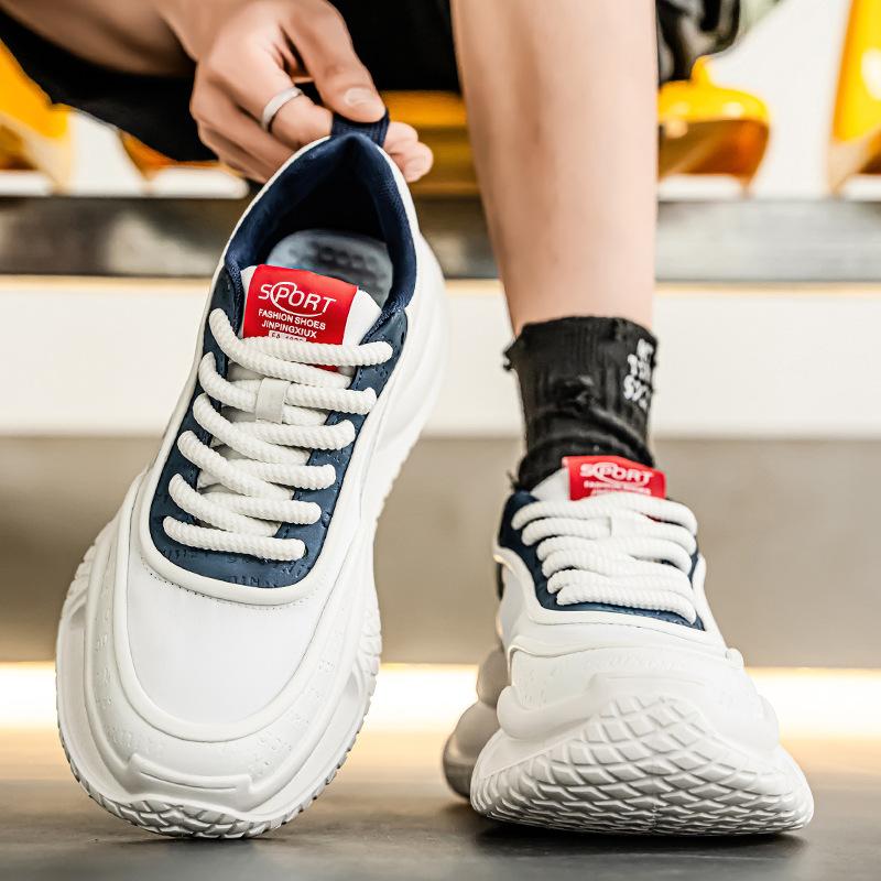 Men's Shoes Summer New Platform Trend Fashion Versatile Dad Shoes Mesh Breathable Casual Shoes High-end Sports Shoes