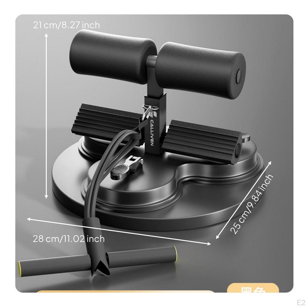 Situp Assistant with Resistance Band Core Training Torso Flexion Exercise Aid Padded Foam Supports