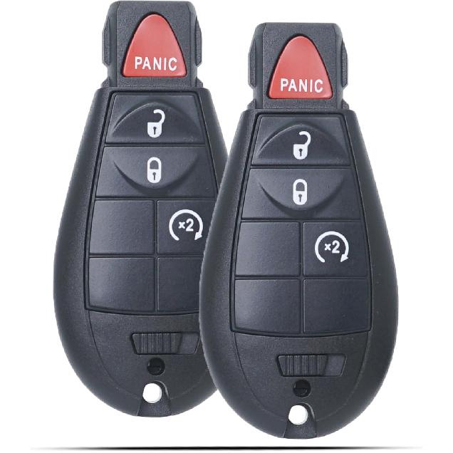 MechanMagic Key Fob Compatible with Jeep Cherokee 2014 2015 2016 2017 2018 Keyless Entry Remote Control Key Replacement GQ4-53T 68105083 4A Chip