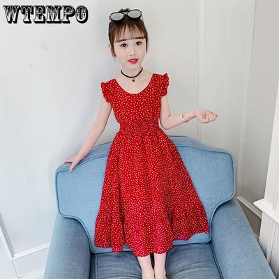 Robe d'été à fleurs pour fille, robe de princesse coréenne longue et élégante