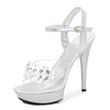 Sandals Women'S Newest Summer Fashion 13Cm Ultra-High Heel Sandals Candy Sexy Sandals Crystal Stiletto Women High Heels2022