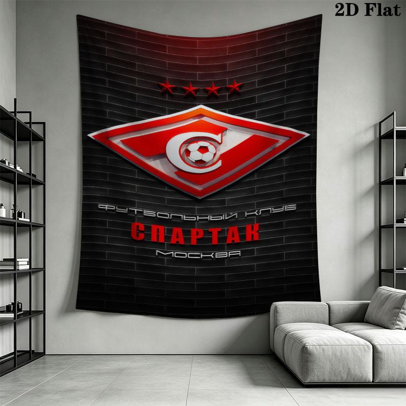 Spartak Moscow Odyssey Wall Hanging Printed Fabric Blanket Decorative Tapestries for Bedroom Living Room Home Decor