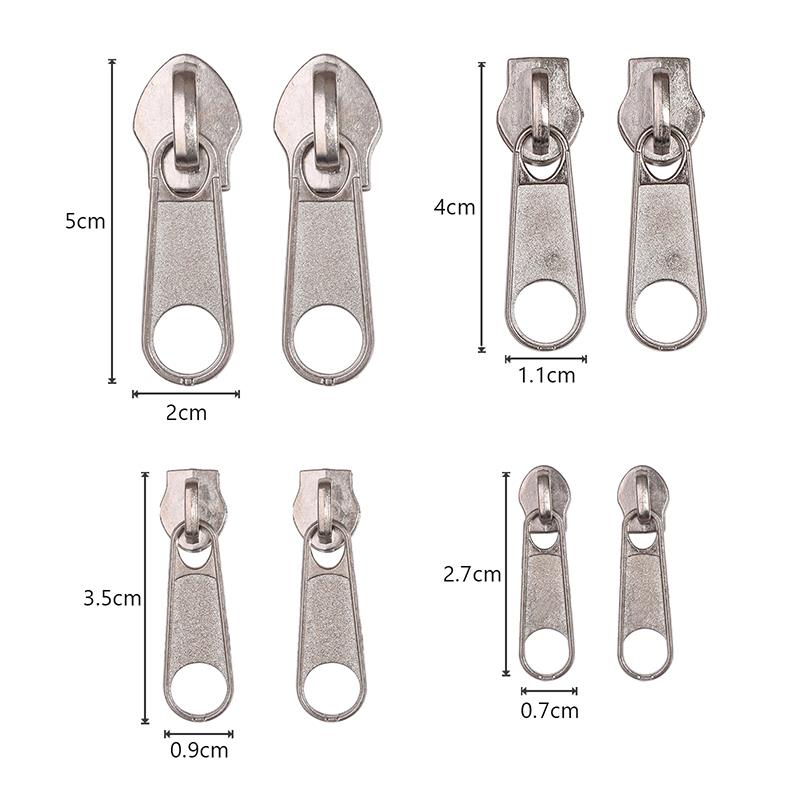 

3# 5# 8# 10# Комплект для ремонта головки молнии, легкое исправление головки бегунка молнии, универсальная замена сломанной носимой детали