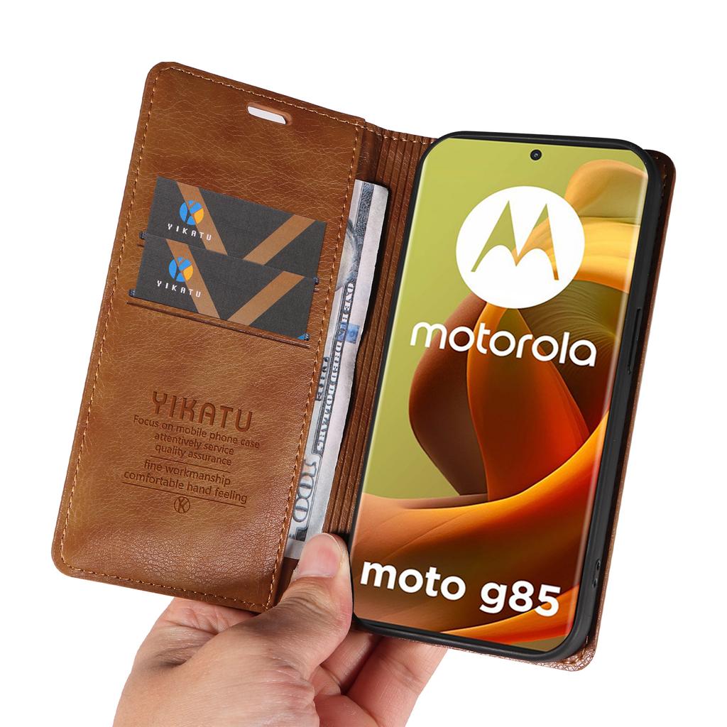 For Motorola Moto G85 5G/S50 Neo 5G Wallet Case Litchi Texture Leather Phone Cover