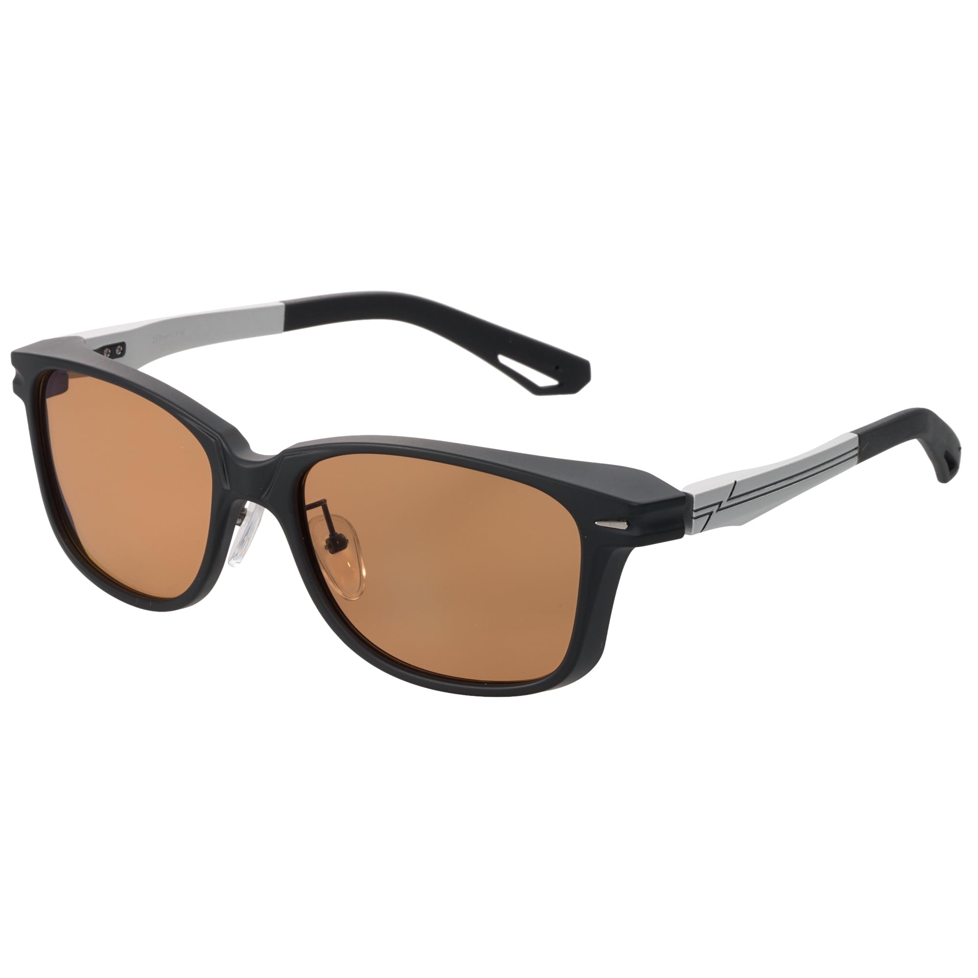 Zeque Polarized Sunglasses Sherry Matte LUSTER ORANGE [Zeque] F-2283 Black/Silver