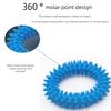 Interactive Pet Supply Toy Dog Toys Training Flying Discs Pet Ring Spiky Circle Bite-Chew Molar Cleaning Tooth Pet Supplies