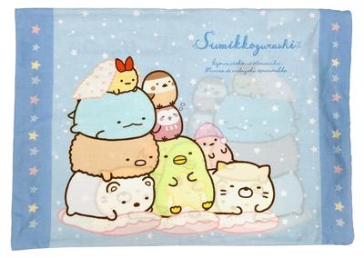 MORIPiLO Morishita Pillow Cover Sumikkogurashi 40x30cm Washable Character Goods Blue 4621226 Children's Approx. San-X