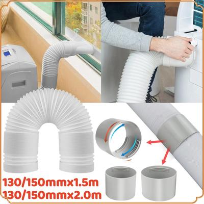 130/150mm Universal Duct Extension Pipe Extra Long Air Conditioner Pipe Duct Extension Exhaust Hose For Mobile Air Conditioning