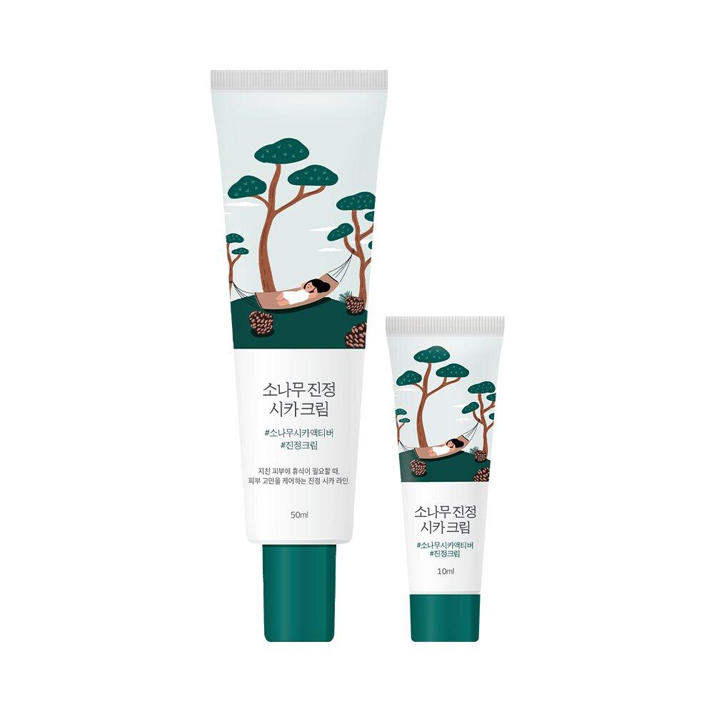 ROUND LAB PINE CALMING CICA CREAM 50ml Set (+Cream 10mL)