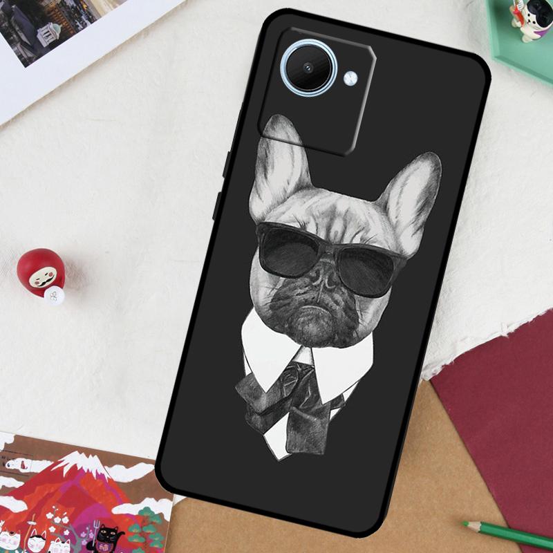 French Bulldog For Realme GT7 Pro GT 6T 5 6 C67 C75 C61 C55 C53 C51 C21Y C25S 10 11 12 13 14 Pro Plus Case